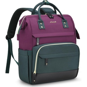 image:imageLOVEVOOK Laptop Backpack for Women 156 Inch Work Business Backpacks Purse With Large Capacity Waterproof Nurse Bag College Bookbag for School Waterproof Casual Daypack for TravelPurplegreen