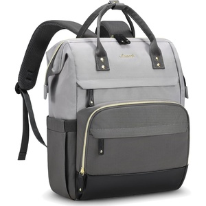 image:imageLOVEVOOK Laptop Backpack for Women 156 Inch Work Business Backpacks Purse With Large Capacity Waterproof Nurse Bag College Bookbag for School Waterproof Casual Daypack for TravelDark Graylight Gray