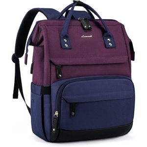 image:imageLOVEVOOK Laptop Backpack for Women 156 Inch Work Business Backpacks Purse With Large Capacity Waterproof Nurse Bag College Bookbag for School Waterproof Casual Daypack for TravelPurpleblueblack