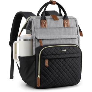 image:imageLOVEVOOK Laptop Backpack for Women 156 inch Waterproof Nurse Bag Teacher Work Backpack Purse for Women Travel Computer Backpack for College Office Business LadiesBlack Gray