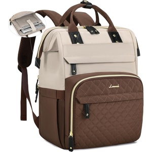 image:imageLOVEVOOK Laptop Backpack for Women 156 inch Waterproof Nurse Bag Teacher Work Backpack Purse for Women Travel Computer Backpack for College Office Business LadiesAlmond Coffee