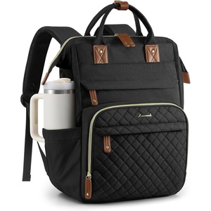 image:imageLOVEVOOK Laptop Backpack for Women 156 inch Waterproof Nurse Bag Teacher Work Backpack Purse for Women Travel Computer Backpack for College Office Business LadiesBlack Brown