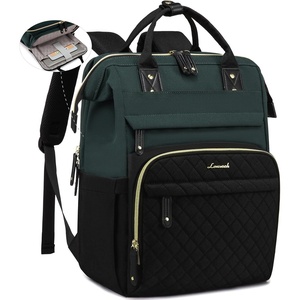 image:imageLOVEVOOK Laptop Backpack for Women 156 inch Waterproof Nurse Bag Teacher Work Backpack Purse for Women Travel Computer Backpack for College Office Business LadiesDark Green Black