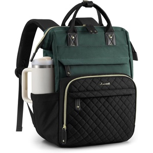 image:imageLOVEVOOK Laptop Backpack for Women 156 inch Waterproof Nurse Bag Teacher Work Backpack Purse for Women Travel Computer Backpack for College Office Business LadiesGreen Black