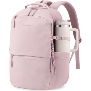 image:imageLOVEVOOK Laptop Backpack for Women Men with Giant Tumbler Holder  156Inch Work Computer Travel Backpack with Laptop Compartment Water Resistant Cute Commuter College Teacher Nurse Purse BagBlackPink