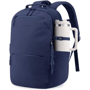 image:imageLOVEVOOK Laptop Backpack for Women Men with Giant Tumbler Holder  156Inch Work Computer Travel Backpack with Laptop Compartment Water Resistant Cute Commuter College Teacher Nurse Purse BagBlackDark Blue