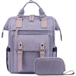 image:imageLOVEVOOK Laptop Backpack for Women Teacher Bag Work Backpack Purse Laptop Computer Back Pack Business Travel Backpack Nursing College Book bag 156inch BlackBeigeBrownPurplepurple