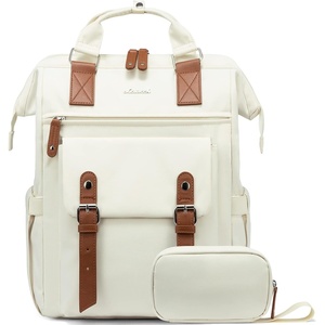 image:imageLOVEVOOK Laptop Backpack for Women Teacher Bag Work Backpack Purse Laptop Computer Back Pack Business Travel Backpack Nursing College Book bag 156inch BlackBeigeBrownBeigebrown