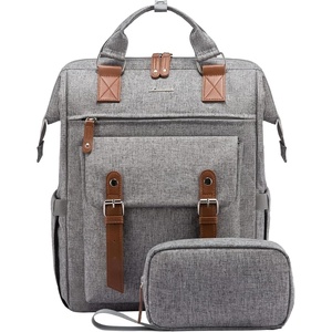 image:imageLOVEVOOK Laptop Backpack for Women Teacher Bag Work Backpack Purse Laptop Computer Back Pack Business Travel Backpack Nursing College Book bag 156inch BlackBeigeBrownGreybrown
