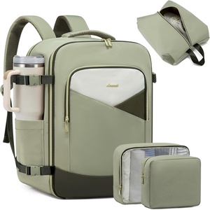 image:imageLOVEVOOK Large Travel Backpack for WomenTSA Carry on Backpack for Airplanes with 3 Packing CubesPersonal Item Travel Bag Fit 17 Laptop40L Waterproof Travel Essentials Airline Approved Luggage
