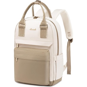 image:imageLOVEVOOK Mini Backpack for Women Girls Stylish Waterproof Backpack Purse with USB Port Cute Daypack for School Travel PartyBeige  Khaki