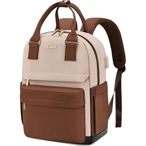 image:imageLOVEVOOK Mini Backpack for Women Girls Stylish Waterproof Backpack Purse with USB Port Cute Daypack for School Travel PartyCoffee  Khaki