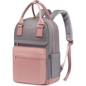 image:imageLOVEVOOK Mini Backpack for Women Girls Stylish Waterproof Backpack Purse with USB Port Cute Daypack for School Travel PartyGrey  Pink