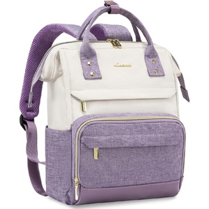 image:imageLOVEVOOK Mini Backpack for Women Small Backpacks Purse College Bookbag for School Fashion Bag for Travel Work Gift Lightweight Daypack BeigeBlackBrownBeigetaro Purple